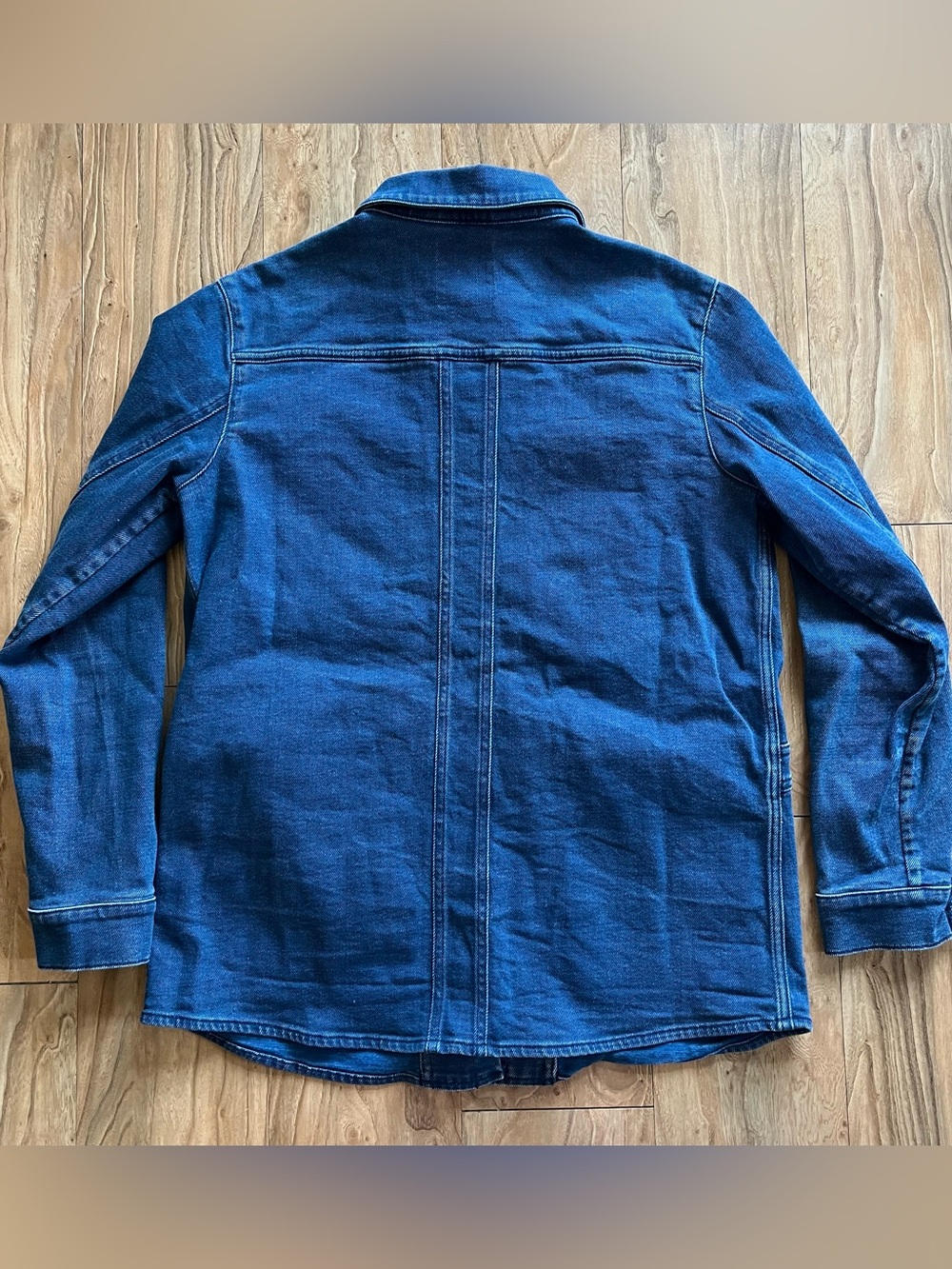 Sezane Indigo Denim chore coat jacket - Picture 3 of 3